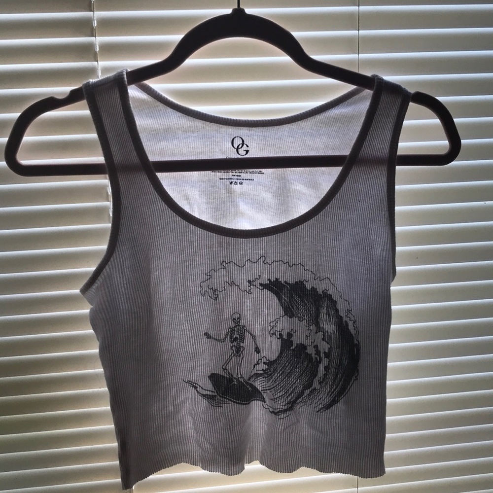 White Organic Generation crop Top(from Dolls Kill)